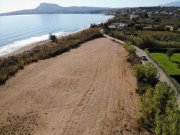 Kiani Akti Kreta, Kiani Akti: Prestigeträchtiges Grundstück direkt am Meer nahe Kalyves zu verkaufen Grundstück kaufen